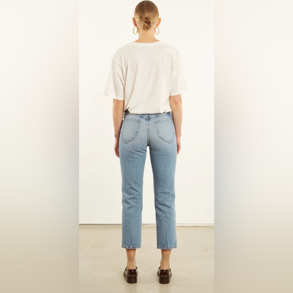 Sprwmn | Paradis Crop Straight Leg Denim Jeans Women’s Sz 25 — image 2 of 8